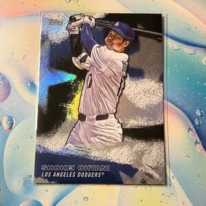 Shohei Ohtani Dodgers Holographic Baseball Card Topps